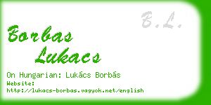 borbas lukacs business card